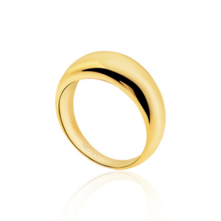 Minimalist Gold Ring Half Cane High
