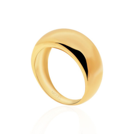 Minimalist Gold Ring Half High Cane 9mm