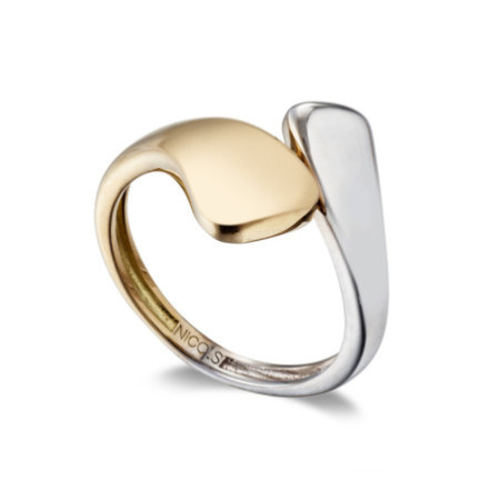Gold Ring Elegance You and Me Concava Bicolor