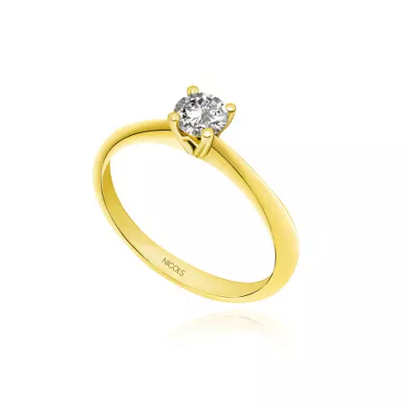 Frida Engagement Ring Yellow Gold (18Kt) with Diamond 0.10-0.50ct