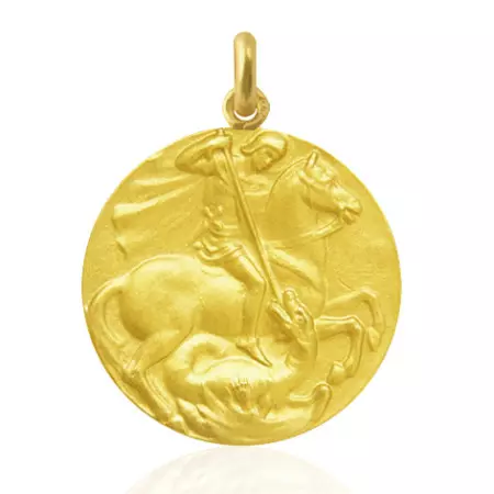 Gold Saint George Medal 18 kt.