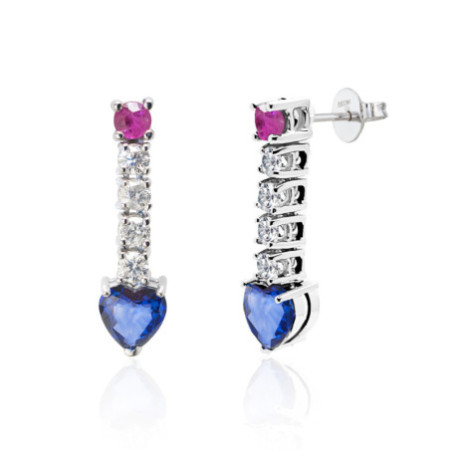 Diamond earrings BLUE BLOOD