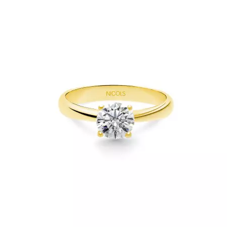 Frida Engagement Ring Yellow Gold (18Kt) with Diamond 0.10-0.50ct