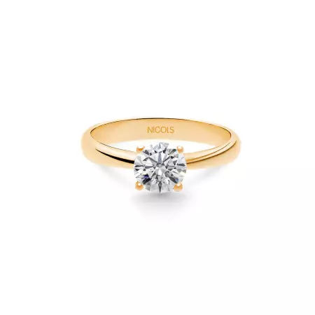 Frida Engagement Ring Pink Gold (18Kt) with Diamond 0.10-0.50ct