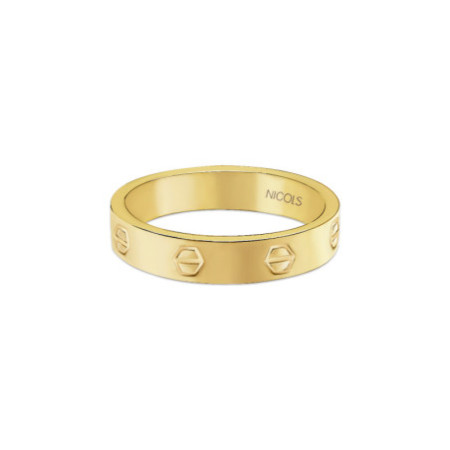 Gold Ring Screws Harmony 4mm