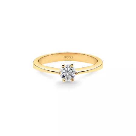 Geraldine Engagement Ring Rose Gold (18Kt) with Diamond 0.10-0.50ct