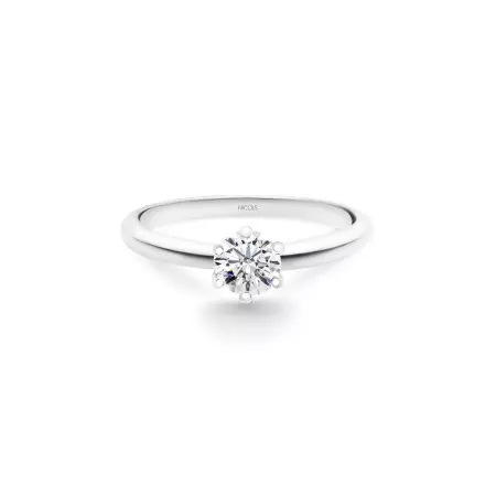 Charlotte White Gold (18kt) Engagement Ring with Diamond 0.10-0.50ct