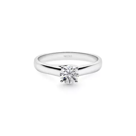 Megan Engagement Ring White Gold (18Kt) with Diamond 0.10-0.50ct