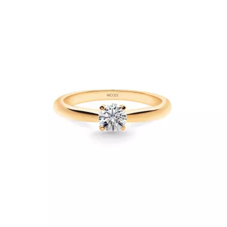 Engagement Ring Elle Rose Gold (18Kt) with Diamond 0.10-0.50ct
