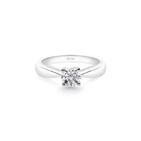 Jackie White Gold (18kt) Diamond Engagement Ring 0.10-0.50ct