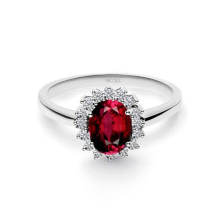 Ruby Engagement Ring 0.95 DALIA