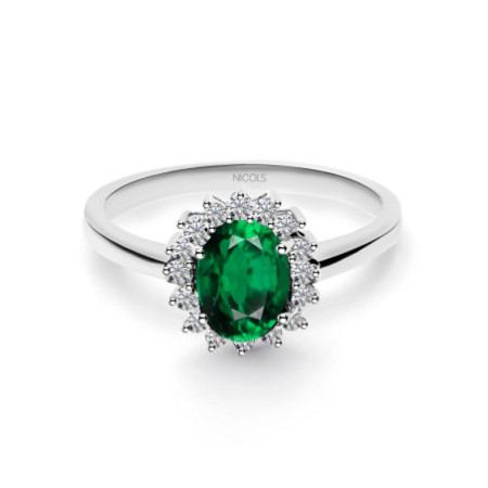Emerald Engagement Ring 0.95 DALIA
