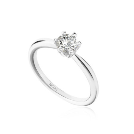 Alexia Engagement Ring White Gold (18kt) with Diamond 0.65ct