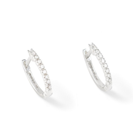 Diamond earrings MINI HOOP CREOLE