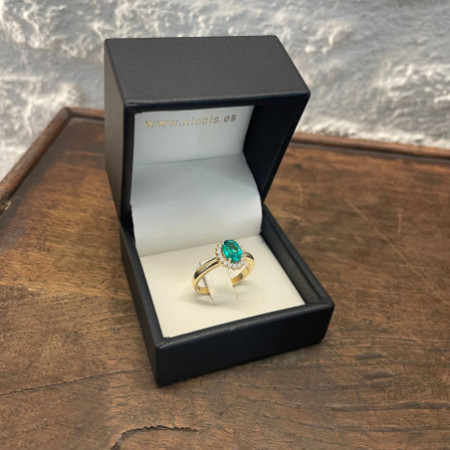 Yellow Gold Emerald Ring Dalia 1.00