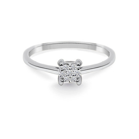 Gardenia Diamond Ring 0.10