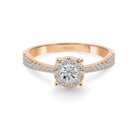 NOA Diamond Ring 0.48 Rose Gold