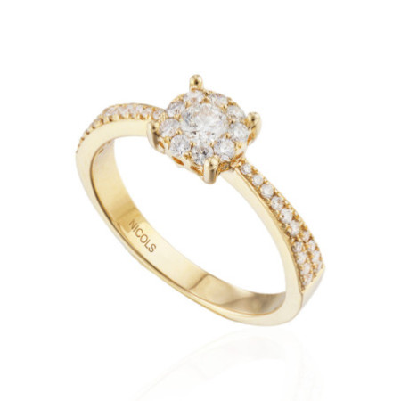 NOA Diamond Ring 0.48 Yellow Gold