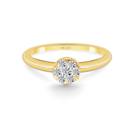 Passion Diamond Ring 0.23 Yellow Gold