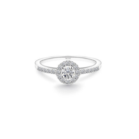 Carnation Diamond Solitaire Ring 0.15