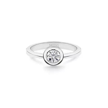 Linda White Gold (18kt) Engagement Ring with Diamond