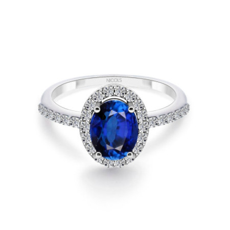 Dahlia Sunset Sapphire Ring 1.20Ct