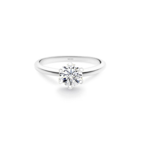 Charlotte White Gold (18kt) Engagement Ring with Diamond 1.00ct