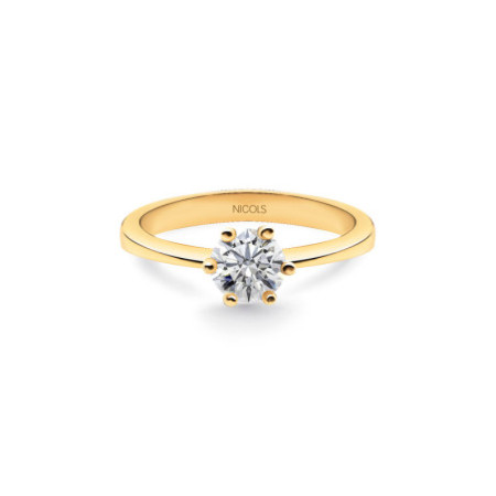 Geraldine Diamond Ring 1 Carat Rose Gold