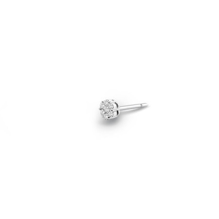 Diamond Piercing Earring Camellia 0.15 Sleeper
