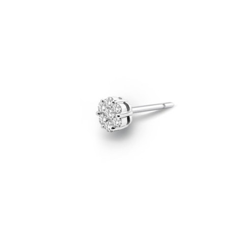 Diamond Piercing Earring Camellia 0.38 Sleeper