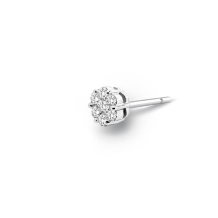 Diamond Piercing Earring Camellia 0.50 Sleeper