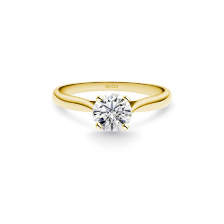 Engagement Ring 0.75 Ct Nicole Yellow Gold