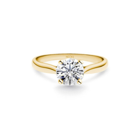 Engagement Ring 1.5 Ct Nicole Yellow Gold