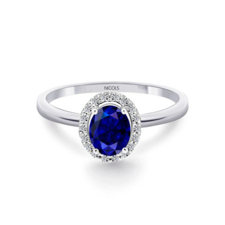 Dahlia Sunset Sapphire Ring 0.70Ct
