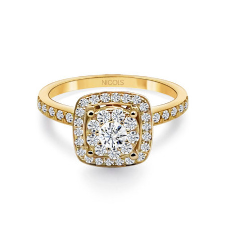 GARDENIA Diamond Ring 0.78 Yellow Gold