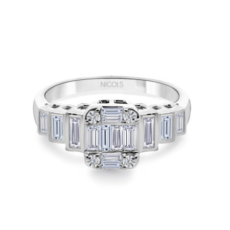 Minerva Diamond Ring 0.690Ct White Gold