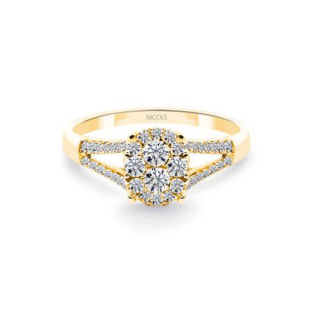Olivia Diamond Ring 0.55 Yellow Gold