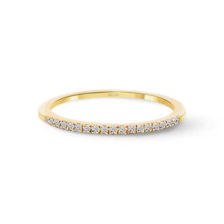 Diamond Ring AZALEA 0.09 Yellow Gold