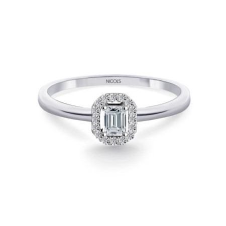 Angie diamond ring Emerald cut 0.35