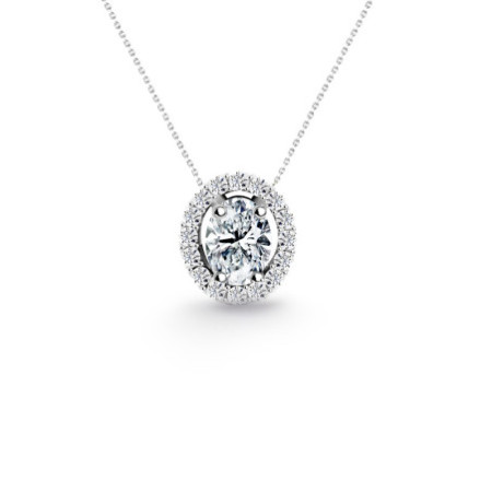 Angie Diamond Necklace Oval size 0.33