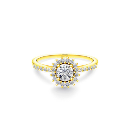 Margarita Diamond Solitaire Ring 0.30 Yellow Gold