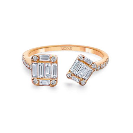 Diamond Ring ELECTRA 0.65 You and Me Rose Gold