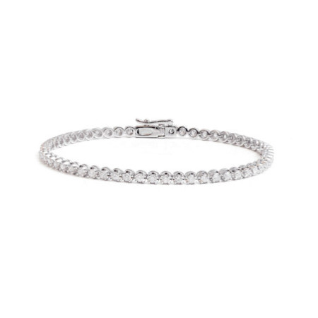 Riviere Claws Diamond Bracelet 2 carats White Gold