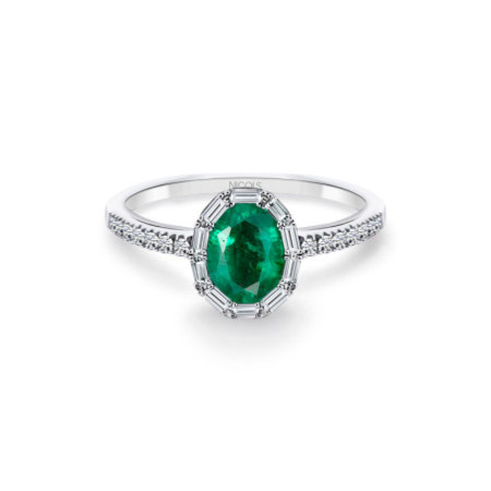 OVAL COLOR Emerald Ring