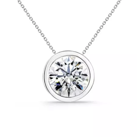 Collar Diamante Sharon 0.55-1.00Ct Solitario Oro Blanco