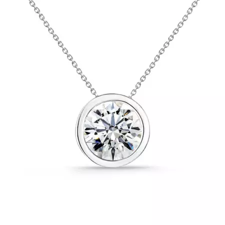 Sharon Diamond 0.10-0.50ct Solitaire Necklace White Gold