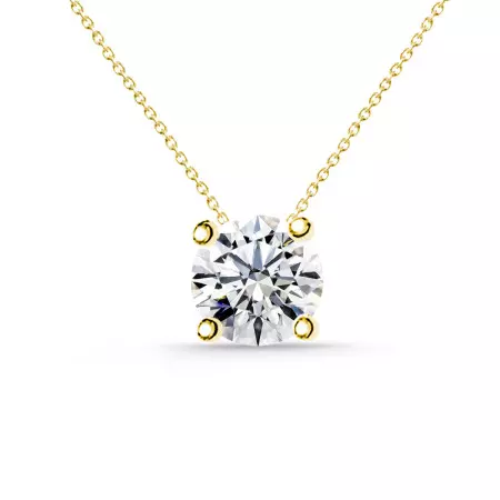 Collar Diamante Katherine 0.10-0.50Ct Solitario Oro Amarillo