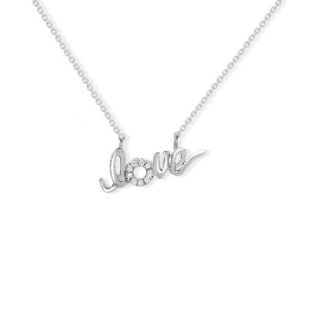 Diamond necklace LOVE MINI DETAILS