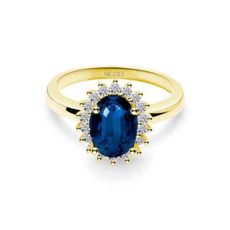 Dalia Sapphire Ring 1.30ct Yellow Gold