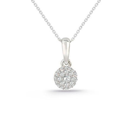 Colgante Diamantes Style 0.32 Oro Blanco Pureza